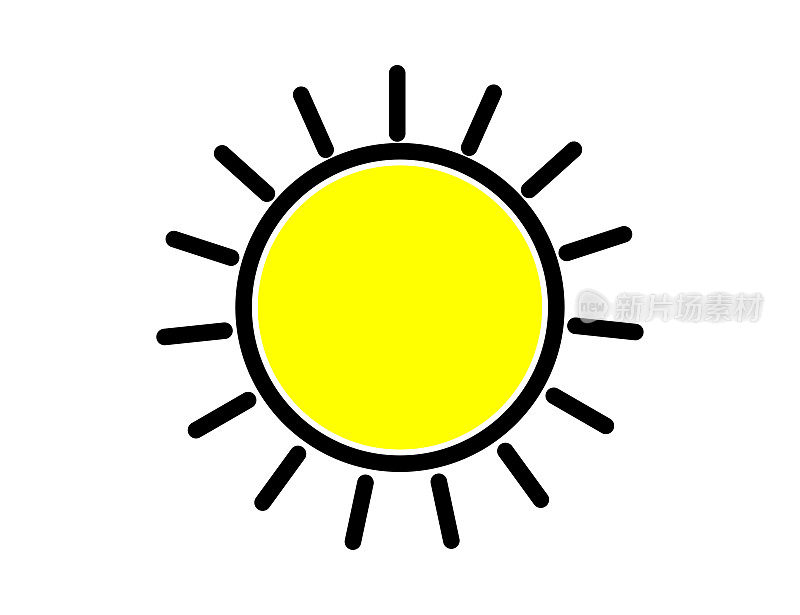 太阳图标。