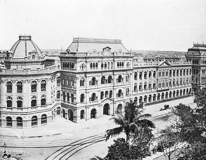 1895年印度的人物和地标:加尔各答的作家大厦
