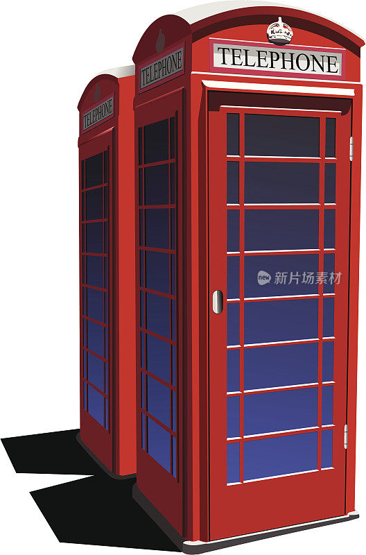 伦敦红色公共电话亭