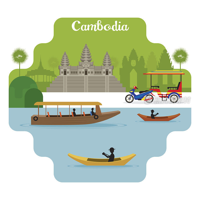 柬埔寨旅游和景点地标