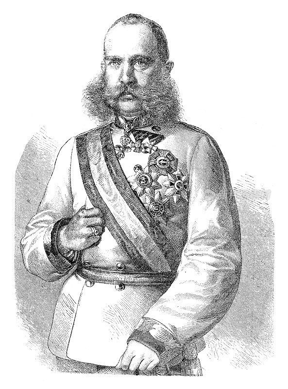 匈牙利国王弗朗茨・约瑟夫一世的肖像