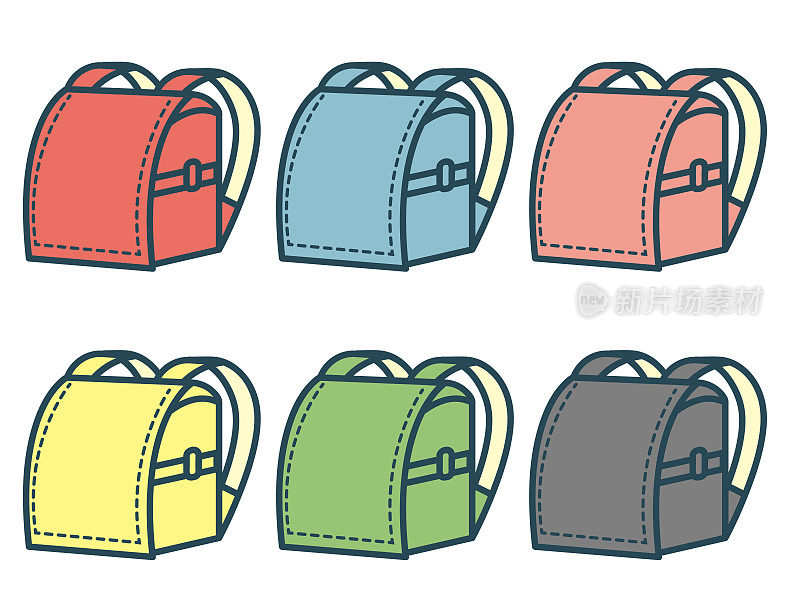 各种颜色的书包
