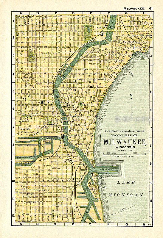 美国密尔沃基地图1898