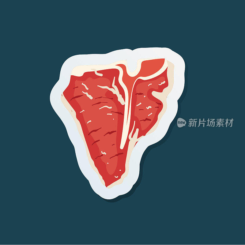 鲜肉图标贴纸