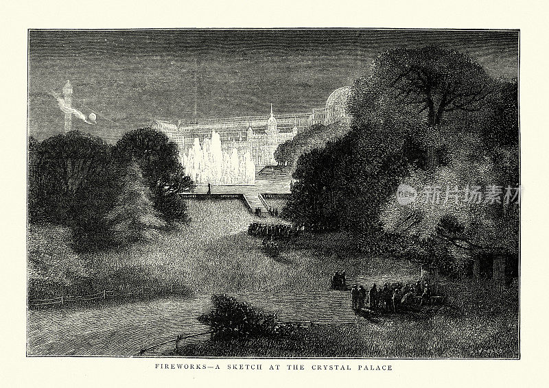 水晶宫的烟火表演,19世纪的维多利亚时代