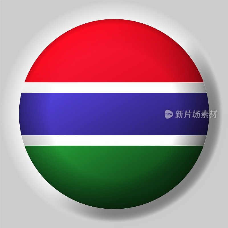 冈比亚国旗按钮