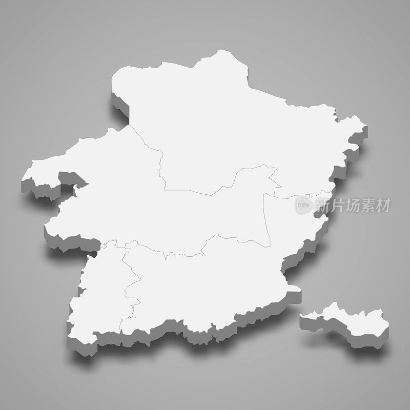林堡的3d地图是比利时的一个省