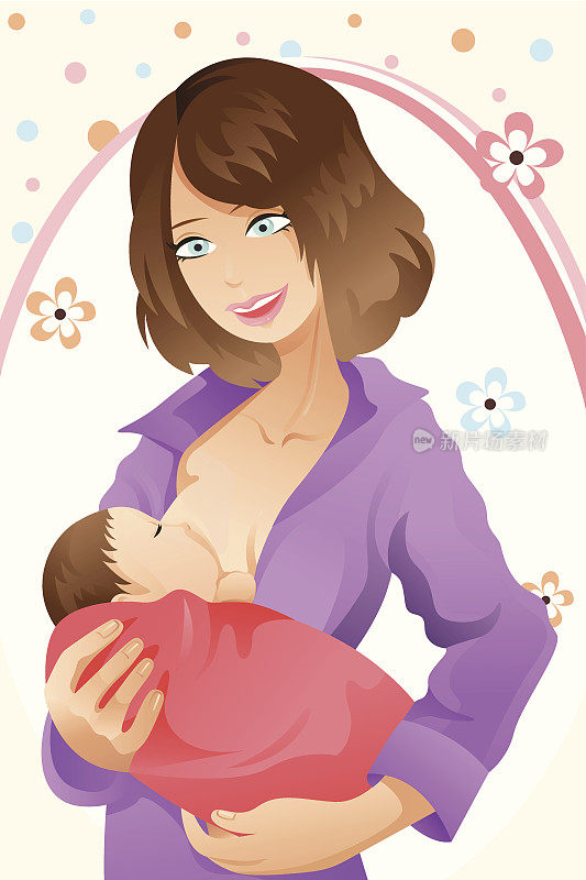 母乳喂养的妇女