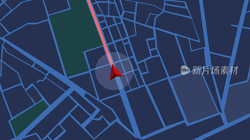 导航城市地图GPS导航，夜间定位