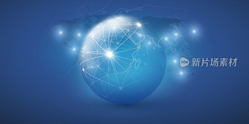 全球网络通信概念