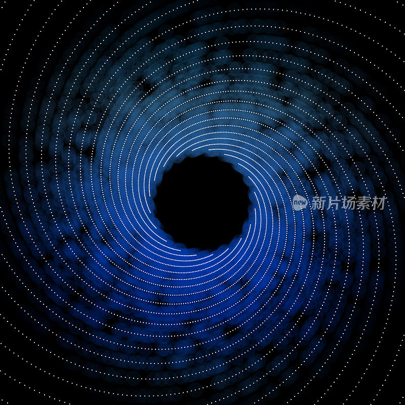 空间中的抽象漩涡图案