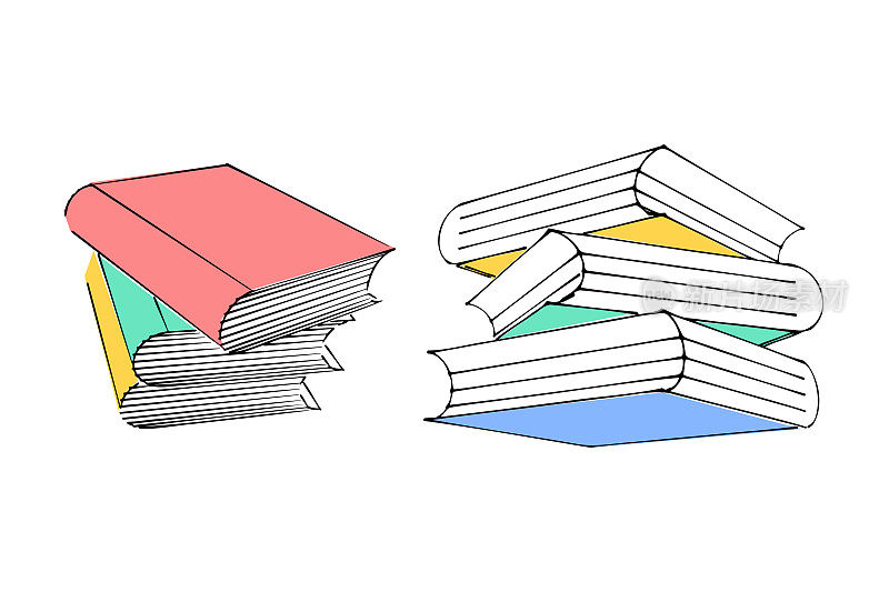 书、素描和涂鸦