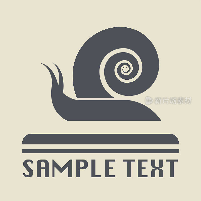 蜗牛图标或标志