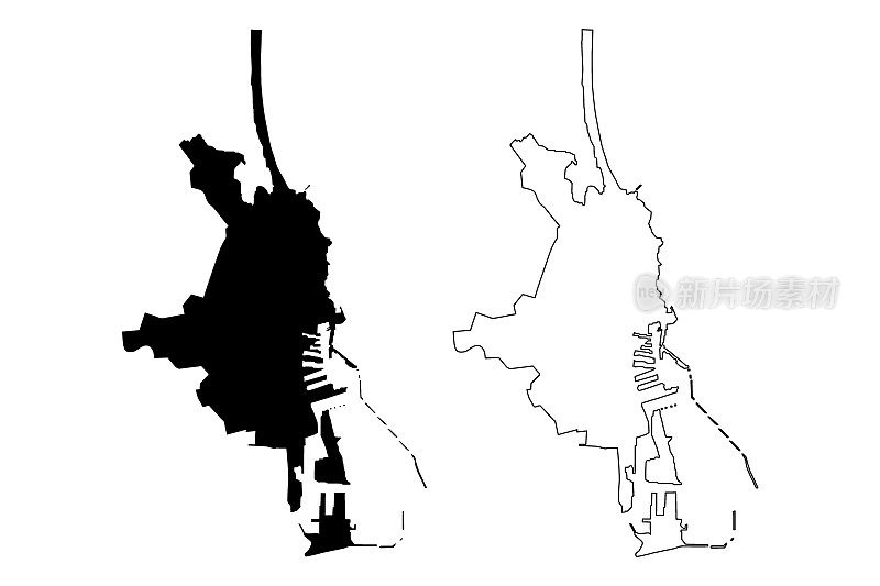 康斯坦察城市地图