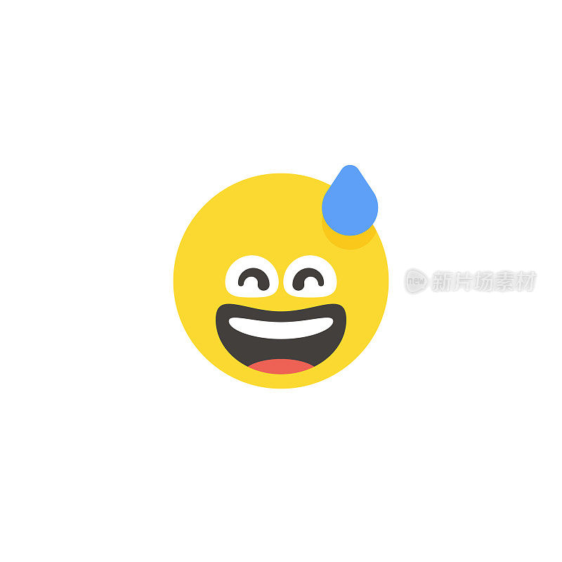 Emoticon大脸平面设计风格