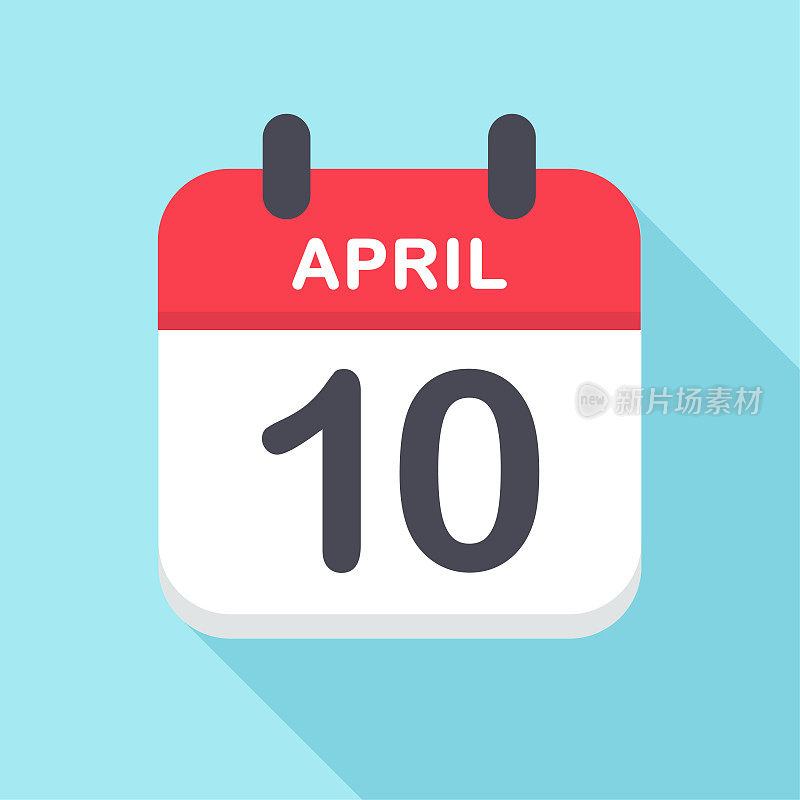 4月10日-日历图标