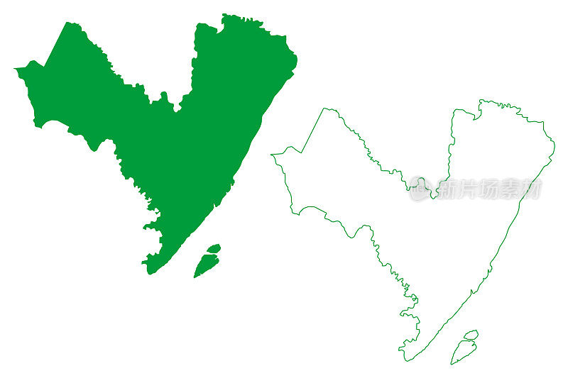 伊塔巴尔自治市(阿马帕州，巴西自治市，巴西联邦共和国)地图矢量插图，涂鸦草图伊塔巴尔做皮里里姆地图