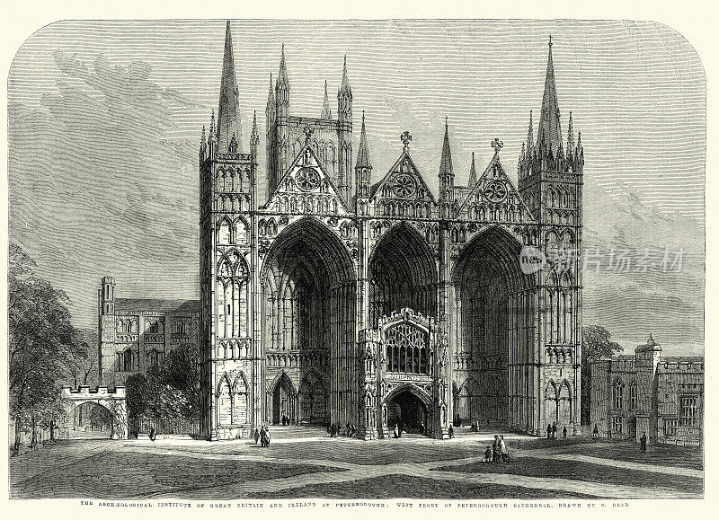 彼得伯勒大教堂，英国早期哥特式建筑，19世纪60年代