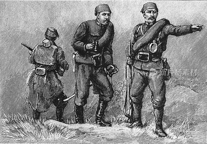 奥匈帝国的波斯尼亚军队，战场上的士兵