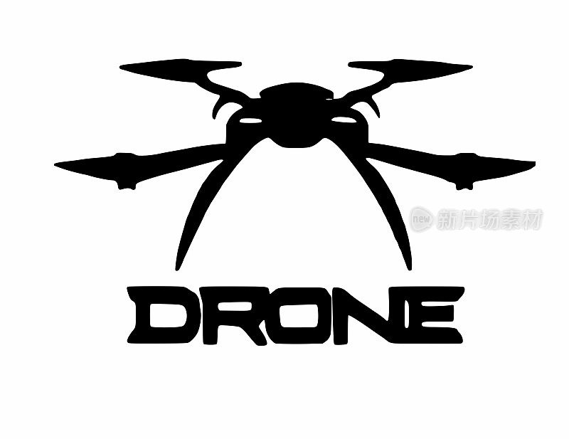 飞行无人机专业制作logo