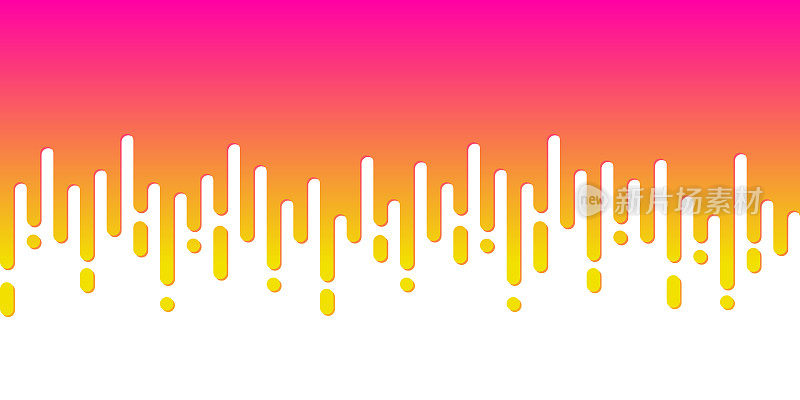 圆角线-半色调过渡-橙色无缝背景