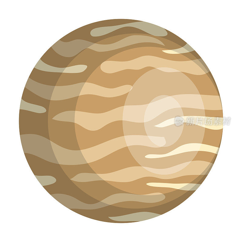 金星行星孤立图标
