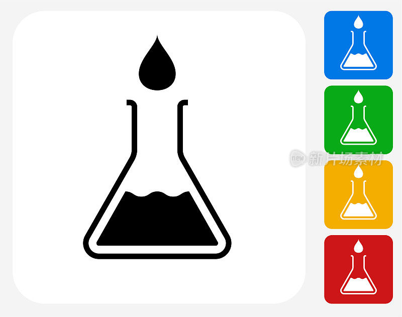 水滴和烧杯图标