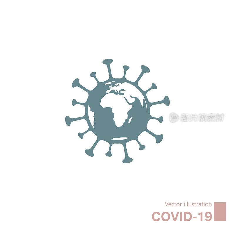 COVID-19图标设计。