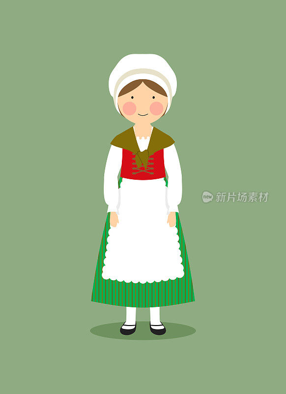 比利时妇女的传统服装
