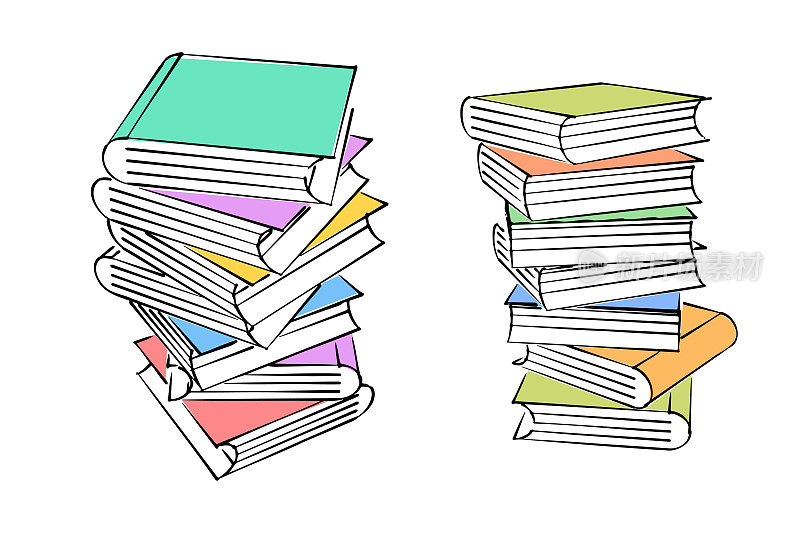 书、素描和涂鸦