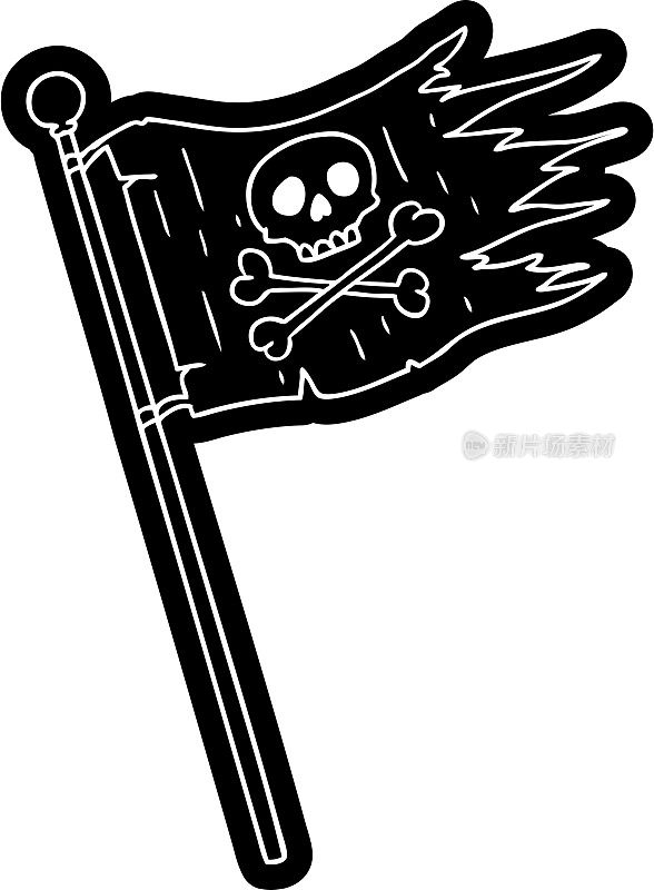 海盗旗的卡通图标