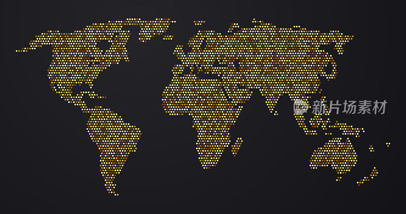 黄金世界点阵地图