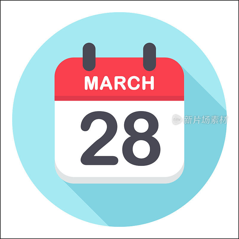 3月28日-日历图标-轮
