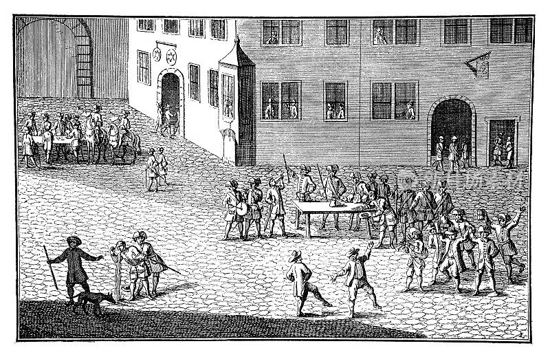 18世纪的征兵策略――一点零钱和一杯烈酒(1726年)