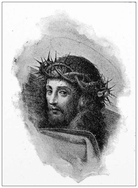古董宗教画:拉斐尔的《耶稣》