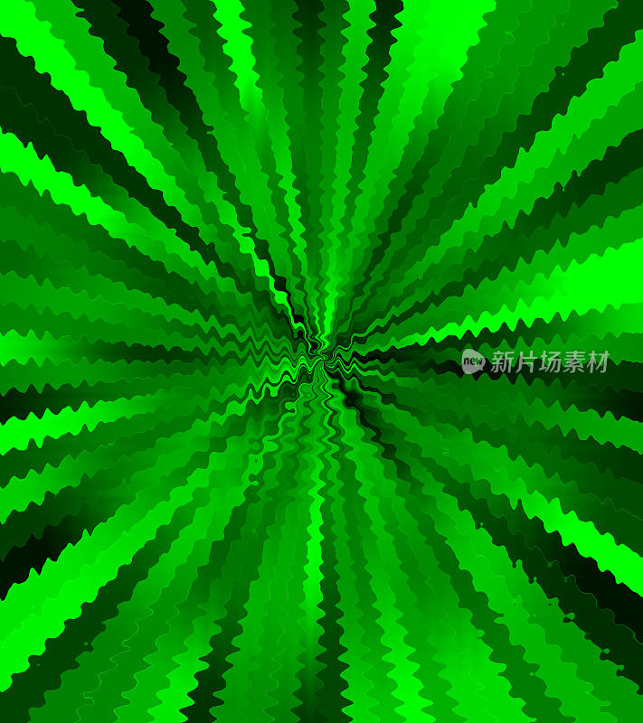 绿色波纹线漩涡