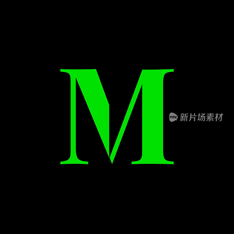 字母M标志