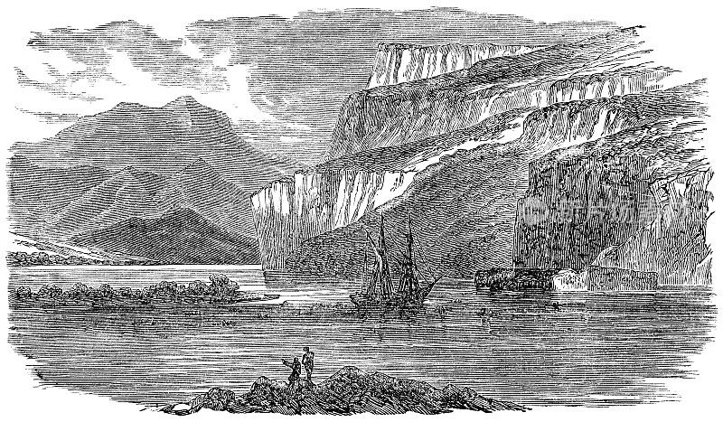 19世纪，智利火地岛海岸
