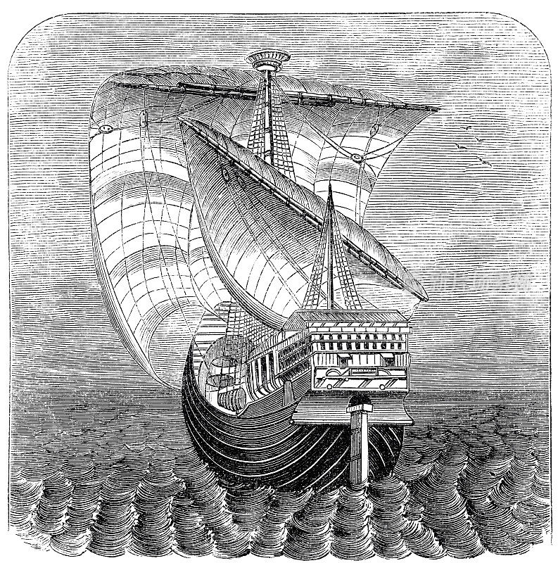 十四世纪的帆船