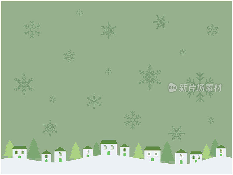 圣诞街背景Web图形