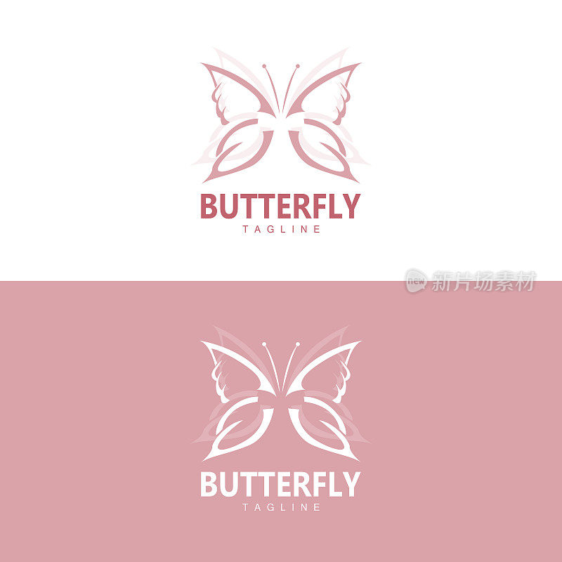 采购产品蝴蝶标志，动物设计与美丽的翅膀，装饰动物，产品品牌