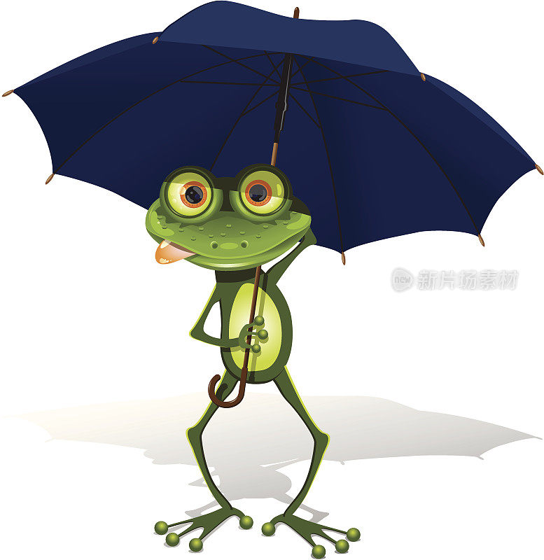 青蛙和伞