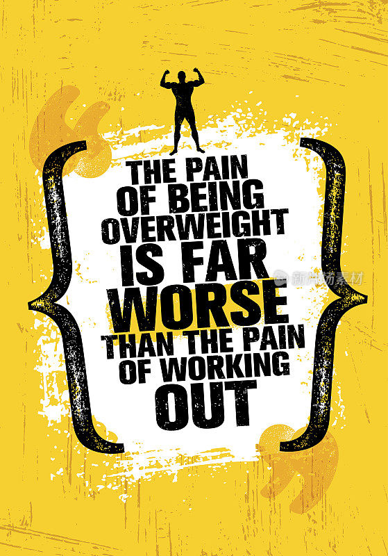 超重带来的痛苦远比运动带来的痛苦更严重。运动动机报价