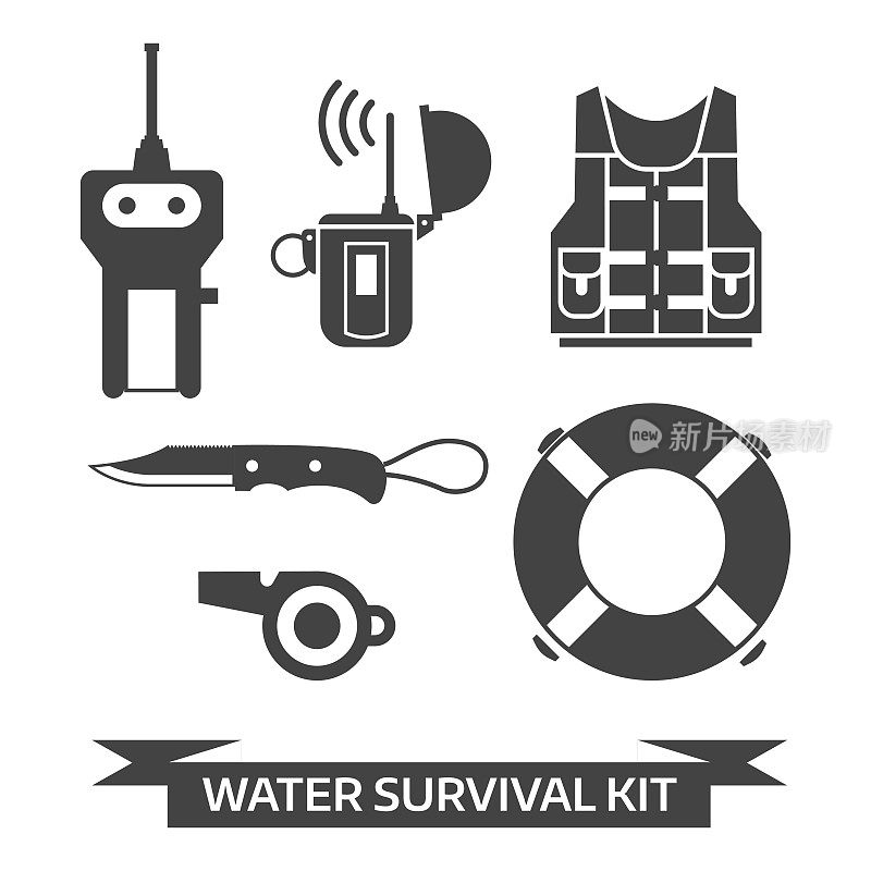 水紧急生存工具包图标
