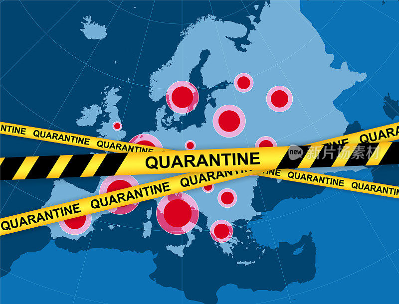 隔离-欧洲地图