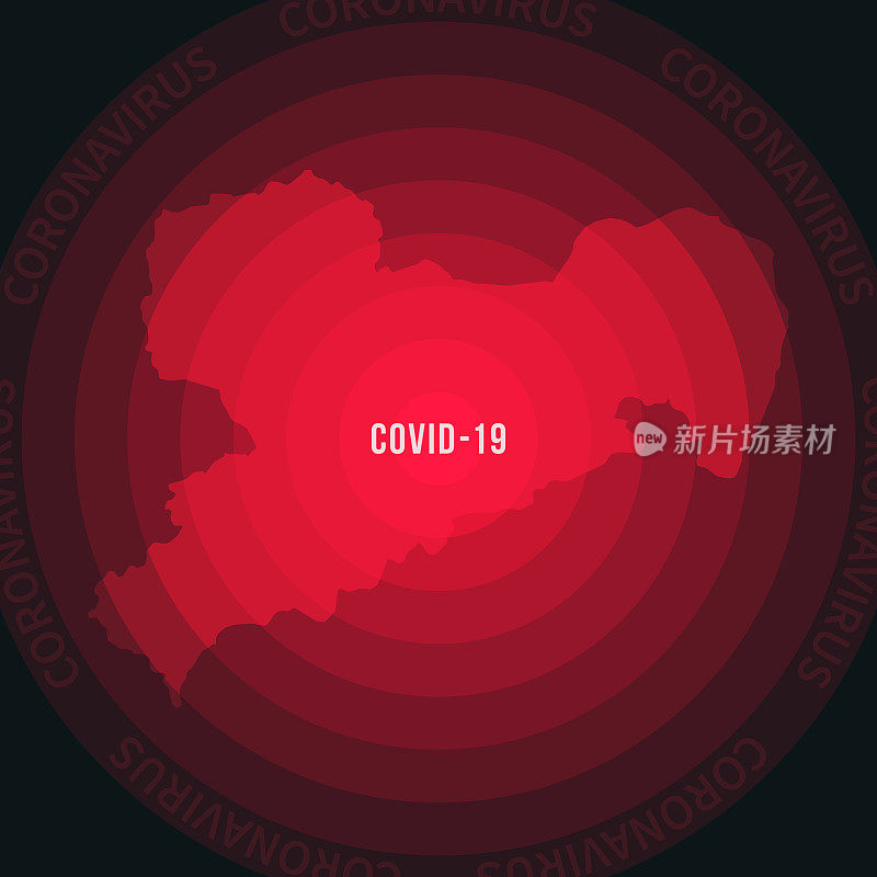 萨克森州COVID-19传播地图。冠状病毒爆发