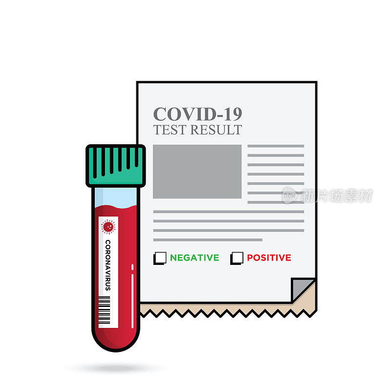 冠状病毒2019-nCoV检测库插图，，Covid-19病媒库插图