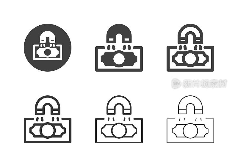 磁性货币图标-多系列