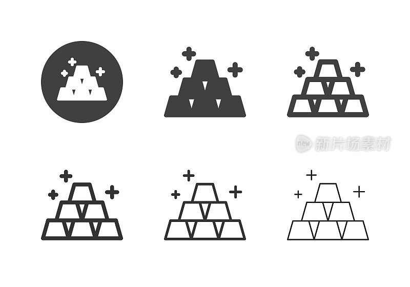 金条图标-多系列