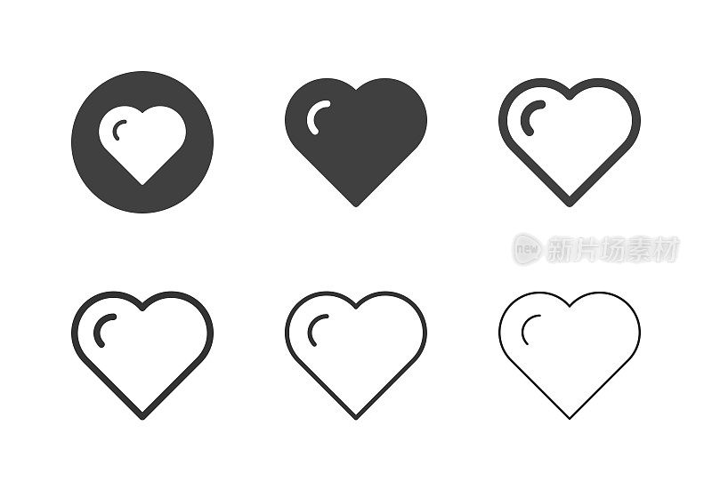 心形图标-多系列